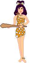 cavewoman and club