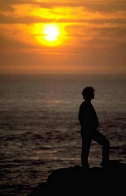 Alone in the sunset