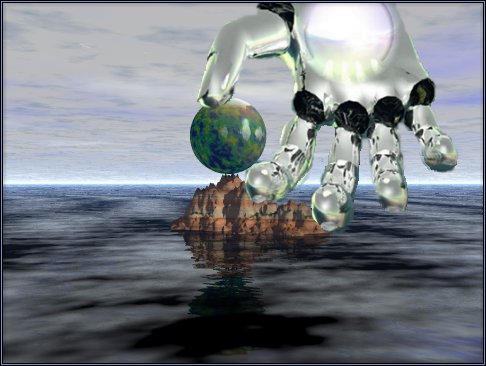 Tee Off 3D Image by Janet Boyd aka Bee Spit -First Creation